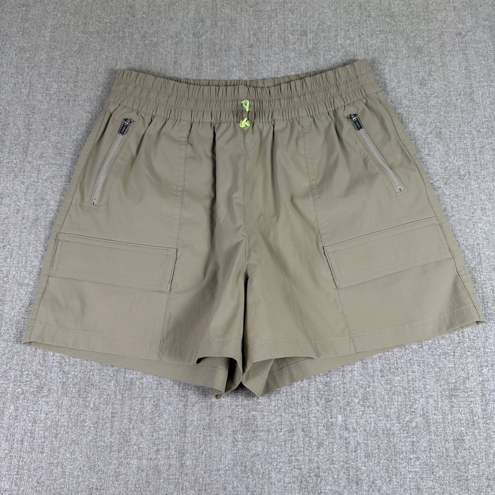 Athleta Cascade Cargo Poplin Shorts Women XS‎ Beige Relaxed Fit Athletic Utility